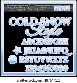 Cold Snow Graphic Style