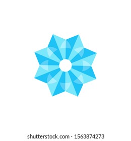 cold snow ice pattern logo design