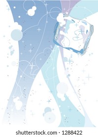 A cold, sparkling glass of refreshing ice water. Great for those hot summer days.