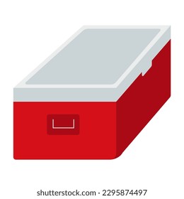 a cold storage vector illustration summer icon