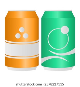 Cold Sweet Soft Drink Vector. Fresh Canned Drink Element. Cold Drink Icon.