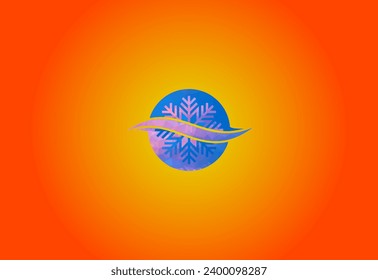 cold symbol Set and lowpoly of snowflakes christmas design pro vector