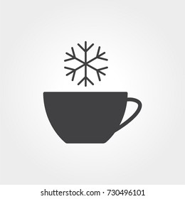 Cold tea cup icon