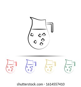 Cold tea multi color style icon. Simple thin line, outline vector of tea icons for ui and ux, website or mobile application