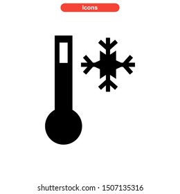 cold temperature icon isolated sign symbol vector illustration - high quality black style vector icons
