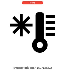 cold temperature icon isolated sign symbol vector illustration - high quality black style vector icons
