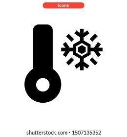 cold temperature icon isolated sign symbol vector illustration - high quality black style vector icons
