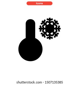 cold temperature icon isolated sign symbol vector illustration - high quality black style vector icons
