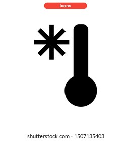 cold temperature icon isolated sign symbol vector illustration - high quality black style vector icons

