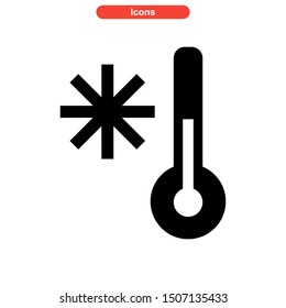 cold temperature icon isolated sign symbol vector illustration - high quality black style vector icons
