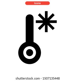 cold temperature icon isolated sign symbol vector illustration - high quality black style vector icons
