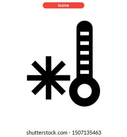 cold temperature icon isolated sign symbol vector illustration - high quality black style vector icons
