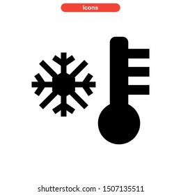cold temperature icon isolated sign symbol vector illustration - high quality black style vector icons
