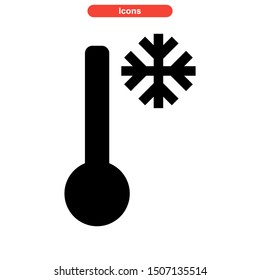cold temperature icon isolated sign symbol vector illustration - high quality black style vector icons
