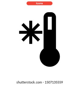 cold temperature icon isolated sign symbol vector illustration - high quality black style vector icons
