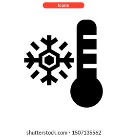 cold temperature icon isolated sign symbol vector illustration - high quality black style vector icons
