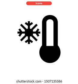 cold temperature icon isolated sign symbol vector illustration - high quality black style vector icons
