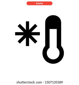 cold temperature icon isolated sign symbol vector illustration - high quality black style vector icons
