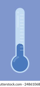 Cold temperature icon vector. Winter season illustration icon. Cold snow temperature