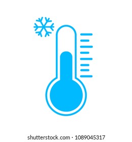 cold  temperature icon,low temperature  with snow sign