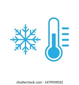 cold temperature sign icon vector