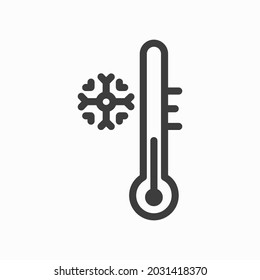 cold temprature icon vector illustration