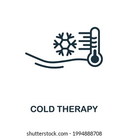 Cold Therapy icon. Monochrome simple element from therapy collection. Creative Cold Therapy icon for web design, templates, infographics and more