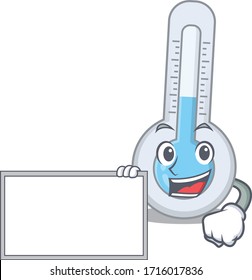 Cold Thermometer Cartoon Design-Stil mit Platine