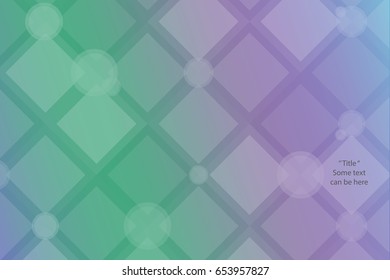 Cold Tone abstraction background with text. composed of cold tone bricks. different shades. 
opacity,blue,green,purple,dark blue shades. rhombus square circle shapes. vector EPS10.