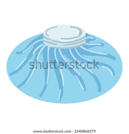 Cold tool flu icon cartoon vector. Ill patient. Clinic home