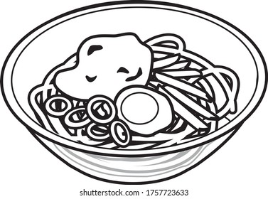 Cold tororo soba lunch to take home in Japan