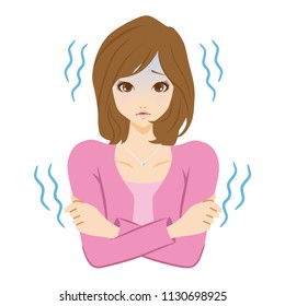 A cold and trembling woman.