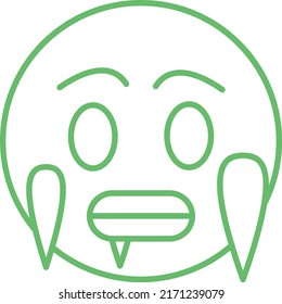 Cold vector icon. Can be used for printing, mobile and web applications.