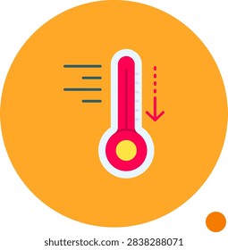 Cold vector Icon Design Illustration