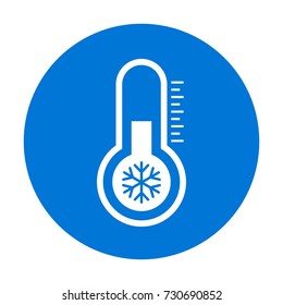 Cold vector pictogram on white background