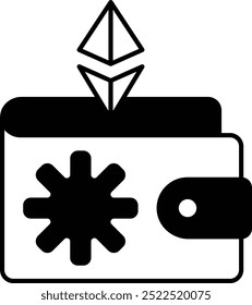 Cold Wallet Icon or Illustration for Secure Cryptocurrency Storage