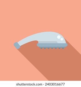 Cold water head icon flat vector. Shower head. Sanitary spa hose