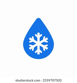 cold water icon sign vector