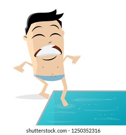 cold water tipoes test clipart