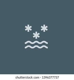 Cold Water vector icon. Cold Water concept stroke symbol design. Thin graphic elements vector illustration, outline pattern for your web site design, logo, UI. EPS 10.