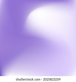 Cold Watercolor Color Violet Gradient Background. Pastel Vibrant Liquid Lavender Wallpaper. Purple Curve White Spotlight Paint Swirl Gradient Mesh. Fashion Trendy Fluid Dynamic Smooth Surface.