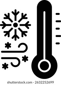 Cold Waves vector icon. Can be used for printing, mobile and web applications.