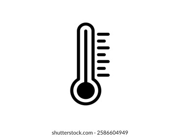 Cold Weather and Freeze Thermometer Icons. Low Temperature Measurement Symbols