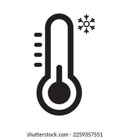 Cold Weather Icon in Dualtone Style