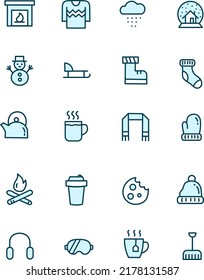 Cold weather, illustration, vector on a white background.