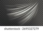 Cold wind effect. Fresh air flow from an air conditioner or air freshener