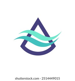 cold wind logo, iceberg logo design
