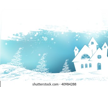 kalter Winter - Weihnachtshintergrund