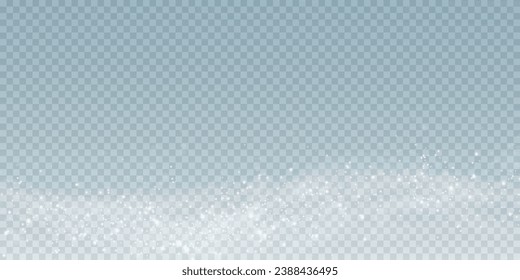  Cold winter wind, with snowstorm. On a transparent background. Christmas cold snow effect.