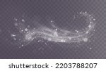 Cold winter wind texture. Holiday vector blizzard. Christmas effect of a cold blizzard. Vector PNG.